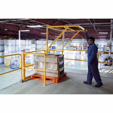 Vestil MEZZ-200 Mezzanine Safety Gate 42 In Rail Height - Ace Tool Group - Vestil