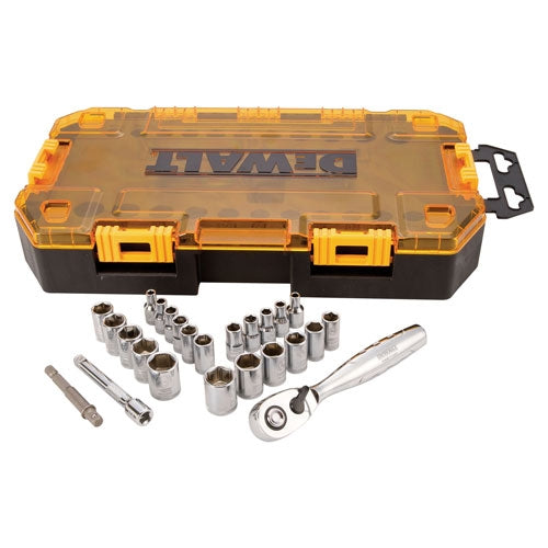 Dewalt Dwmt73805 25 Piece 1/4'' Drive Socket Set - Ace Tool Group - DeWalt