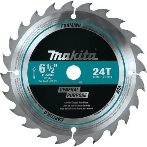 Makita T-01404 6 1-2 in. 24T Carbide Circular Saw Blade - Ace Tool Group - Makita