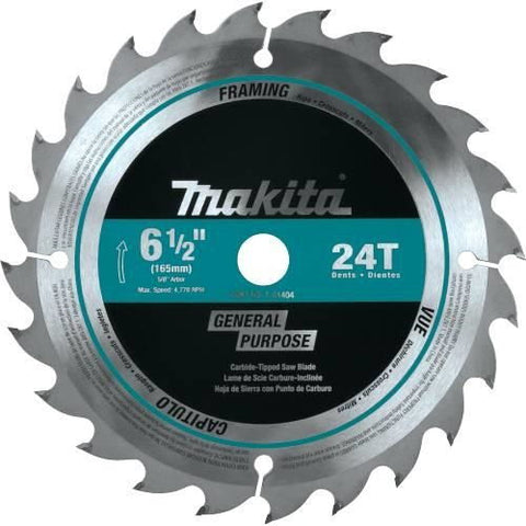 Makita T-01404 6 1-2 in. 24T Carbide Circular Saw Blade - Ace Tool Group - Makita