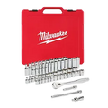Milwaukee 48-22-9008 3/8 in. Drive SAE/Metric Ratchet and Socket Mechanics Tool Set (56-Piece) - Ace Tool Group - Milwaukee