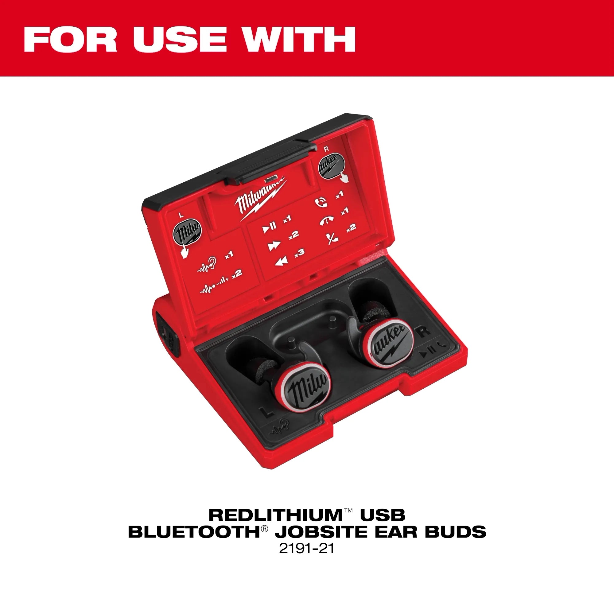 Milwaukee 49-16-0103 Jobsite Earbuds Foam Ear Tip Kit - M - Ace Tool Group - Milwaukee