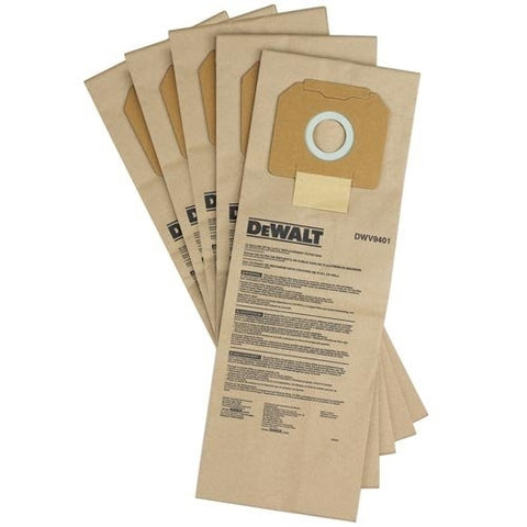 Dewalt Dwv9401 Paper Dust Bag 5 Pack - Ace Tool Group - DeWalt