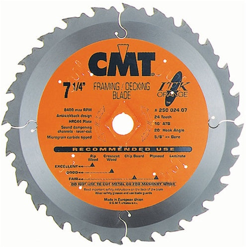 CMT 271.136.18D 5 3-8 in. Industrial Framing Saw Blade - Ace Tool Group - CMT