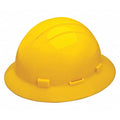 ERB 19222 Full Brim Hard Hat 4 pt. Ratchet Suspension - Ace Tool Group - ERB