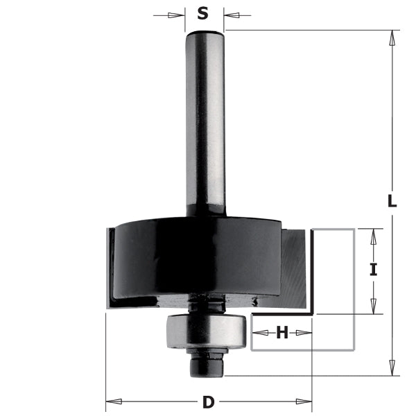 CMT 83501 1-1/4-inch Diameter Rabbetting Router Bit - Ace Tool Group - CMT