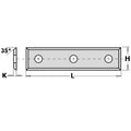 CMT 790.500.09 10-Pcs Standard Insert Knives, 4 Cutting Edges 35¼ - Ace Tool Group - CMT