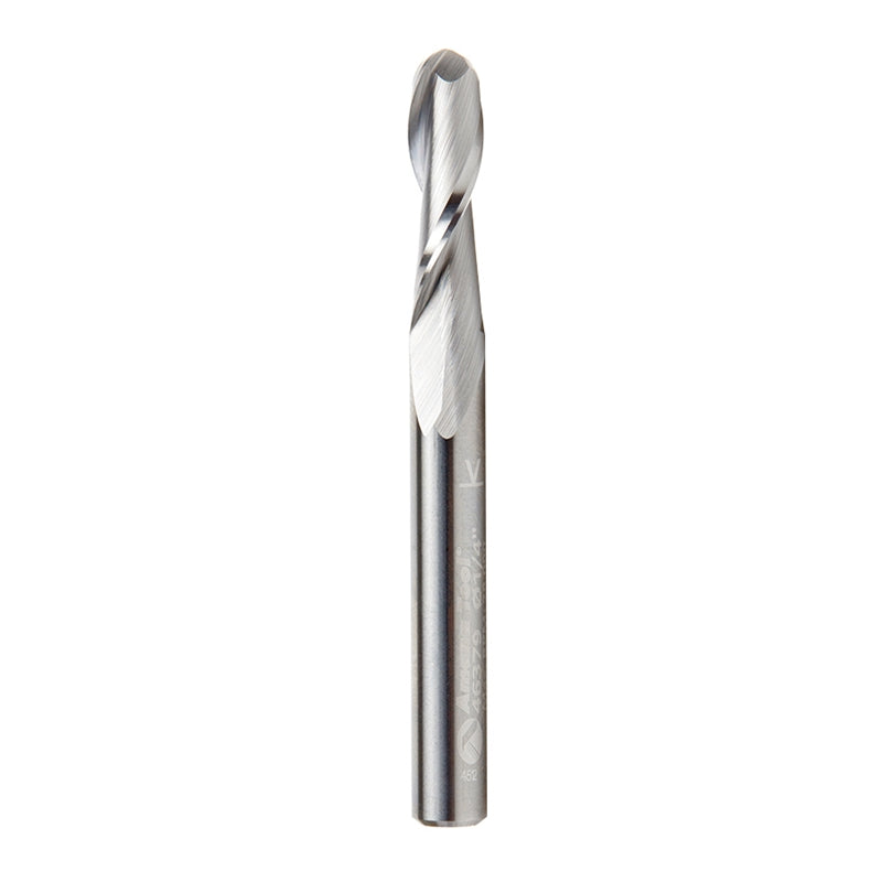 Amana Tool Solid Carbide Up-Cut Spiral Ball Nose - Ace Tool Group - Amana Tool