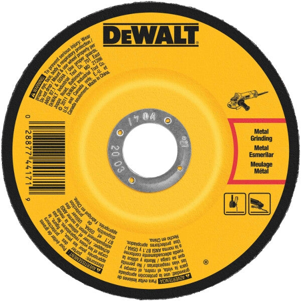 Dewalt Dw4543 - 5" X 1/4" X 7/8" Fast Cutting Abr (25) - Ace Tool Group - DeWalt