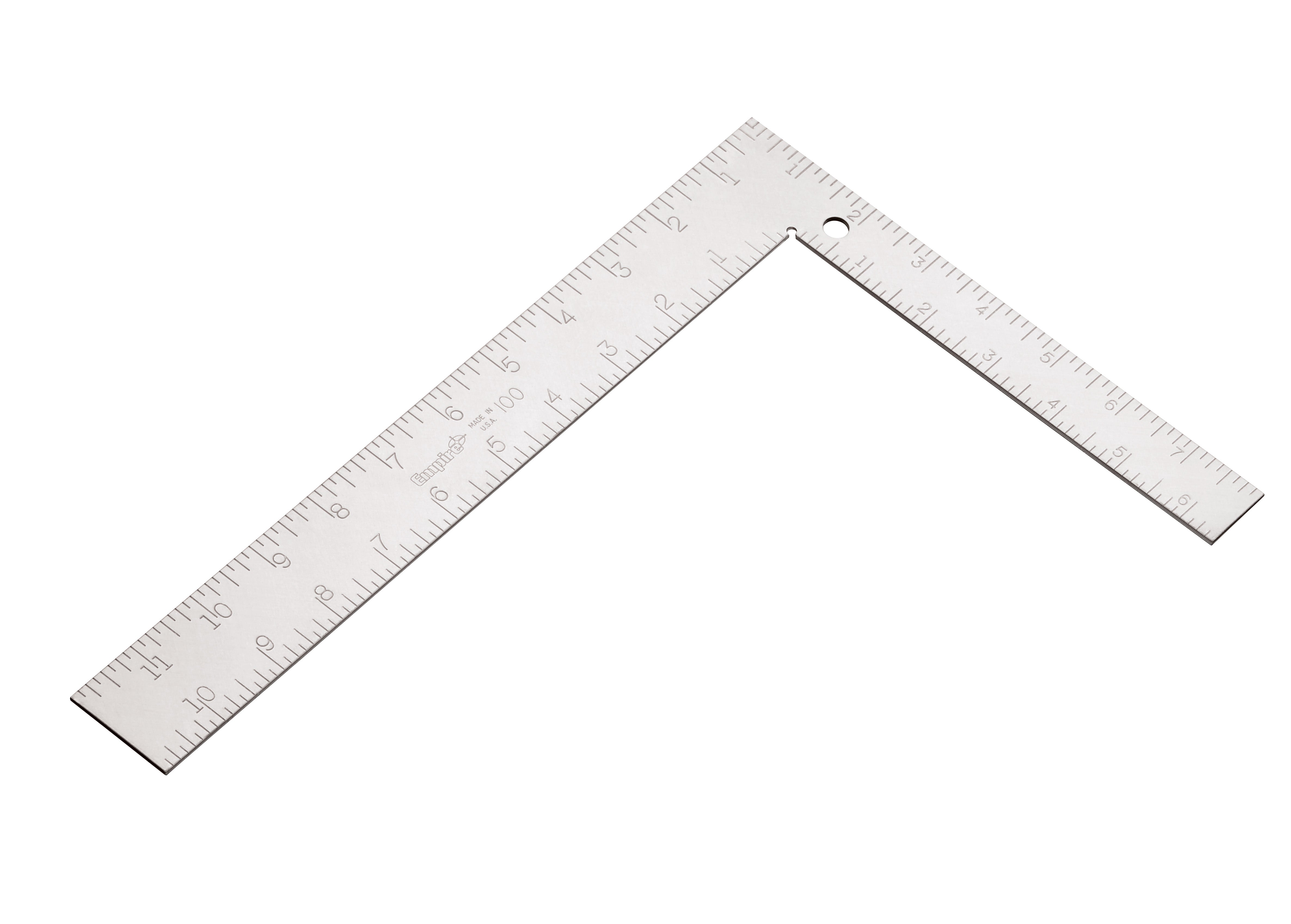 Milwaukee 100IM 8 in. x 12 in. Steel Carpenter Square - SAE/Metric - Ace Tool Group - Empire
