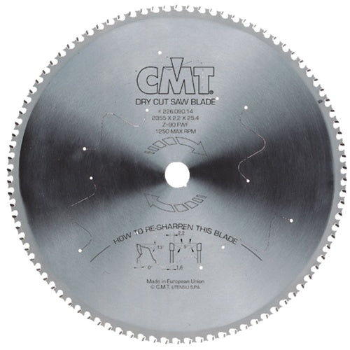 CMT 226.048.07 7-1/4-Inch Dry Cut Steel Saw Blade - Ace Tool Group - CMT