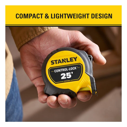 Stanley 25 ft. CONTROL-LOCK Tape Measure - Ace Tool Group - Stanley