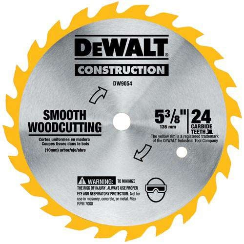 Dewalt Dw9153 6-1/2" 90T Vinyl/Paneling Cordless Saw Blade (5) - Ace Tool Group - DeWalt