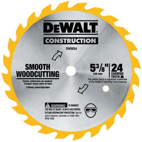 Dewalt Dw9153 6-1/2" 90T Vinyl/Paneling Cordless Saw Blade (5) - Ace Tool Group - DeWalt