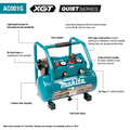 40V max XGT Brushless Cordless 2 Gallon Quiet Series Compressor Kit (4.0Ah) - Ace Tool Group - Makita