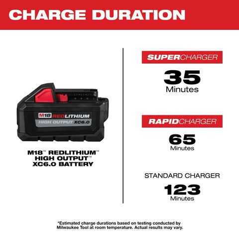 Milwaukee 48-11-1865 M18 RedLithium XC 6.0 Battery