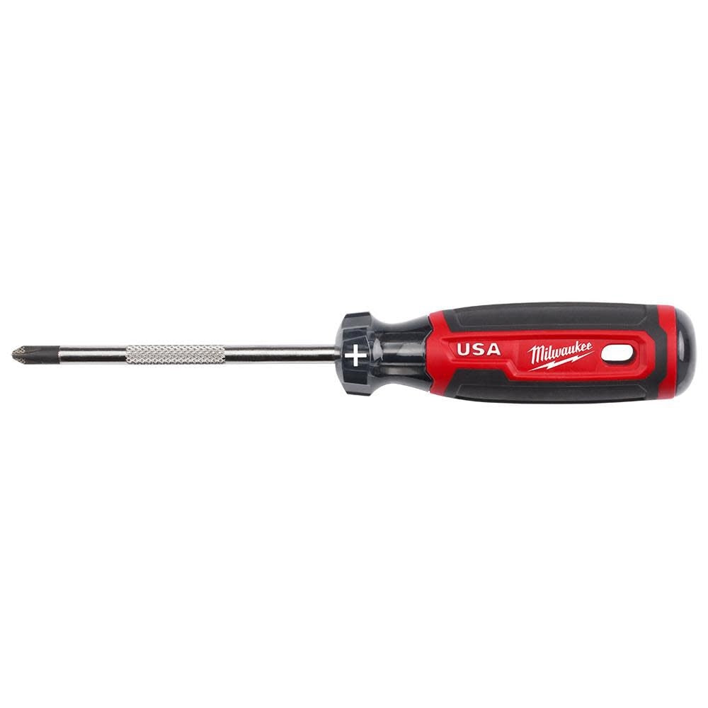 Milwaukee MT202 #2 Phillips 4" Cushion Grip Screwdriver (USA) - Ace Tool Group - Milwaukee