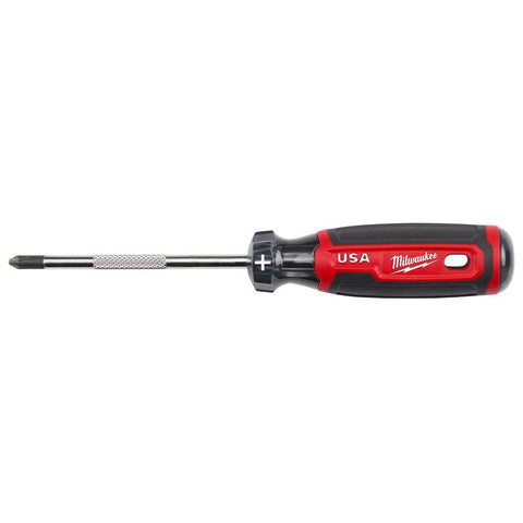 Milwaukee MT202 #2 Phillips 4" Cushion Grip Screwdriver (USA) - Ace Tool Group - Milwaukee