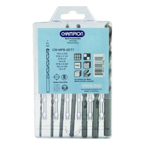 Champion Cm-Mpb-Set7 Multi-Purpose Bit 7 Pc Set - Ace Tool Group - Champion Cutting