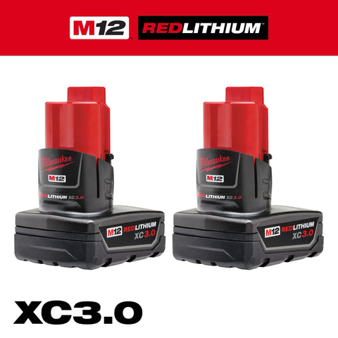 Milwaukee 48-11-2412 M12 REDLITHIUM XC Battery 2pk