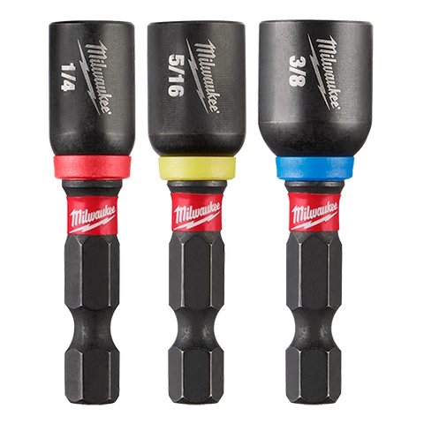 Milwaukee 49-66-4561 SHOCKWAVE Impact Duty 1-7/8" Magnetic Nut Driver Set 3PC