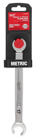 Milwaukee 45-96-8353 15mm X 17mm Double End Flare Nut Wrench - Ace Tool Group - Milwaukee