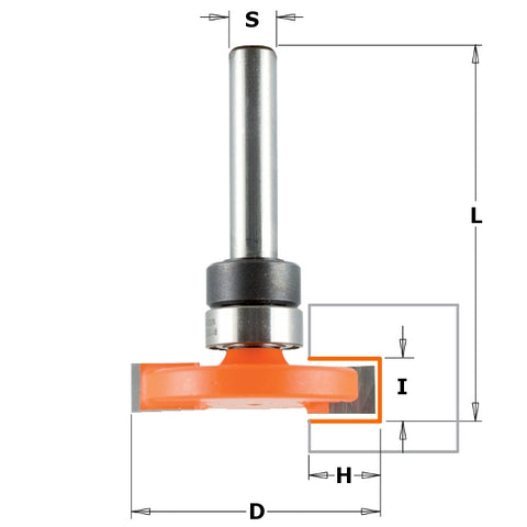 CMT 822.023.11B Flooring Router Bit, 1-1/4-Inch Diameter, 1/4-Inch Shank - Ace Tool Group - CMT