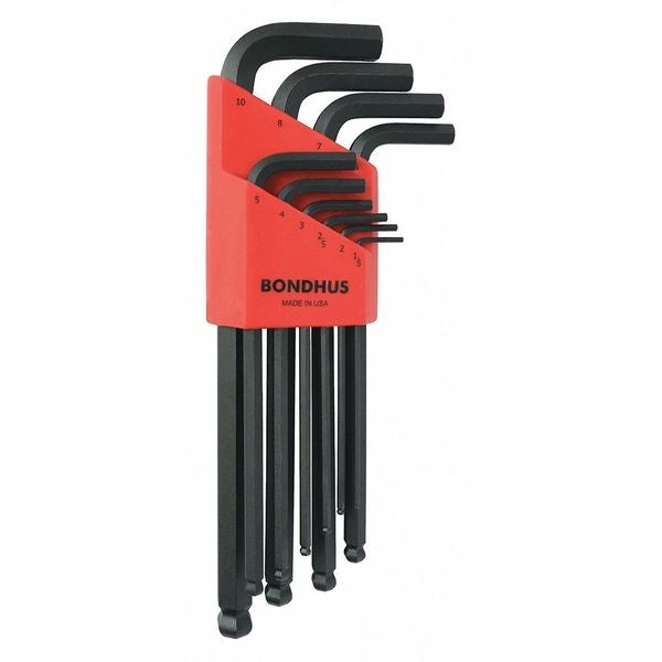 Bondhus 10990 10 pc. Metric L-Shape Hex Key Set - Ace Tool Group - Bondhus