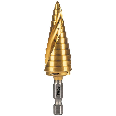 Klein 25962 3/16 in. to 7/8 in. Step Drill Bit, VACO - Ace Tool Group - Klein