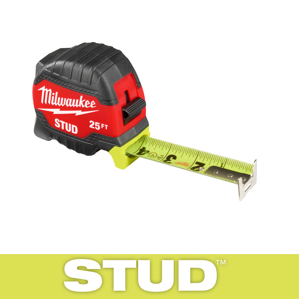Milwaukee 48-22-1425 25ft STUD Tape Measure 6 Pack - Ace Tool Group - Milwaukee