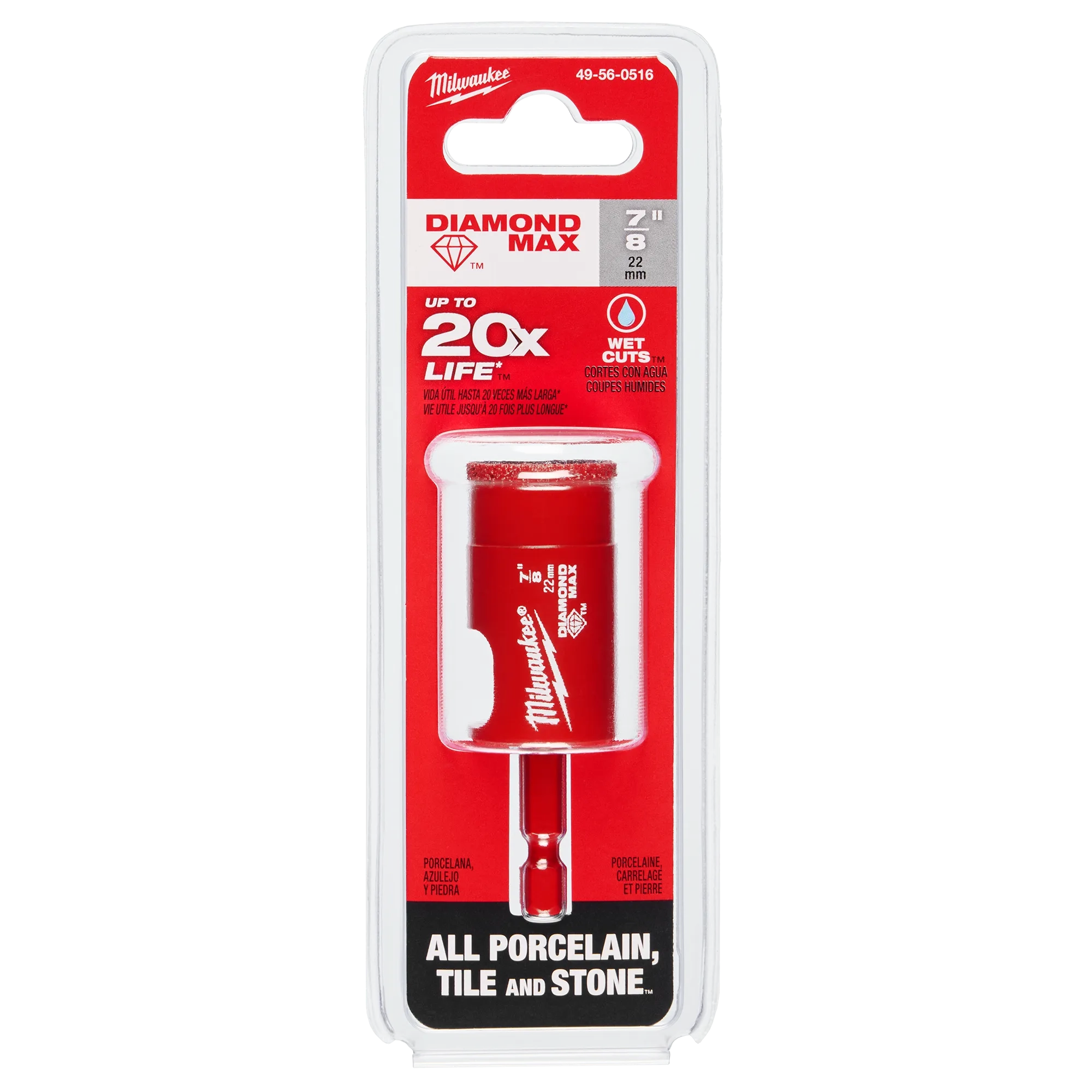 Milwaukee 49-56-0516  7/8" Diamond Max Hole Saw Bit - Ace Tool Group - Milwaukee