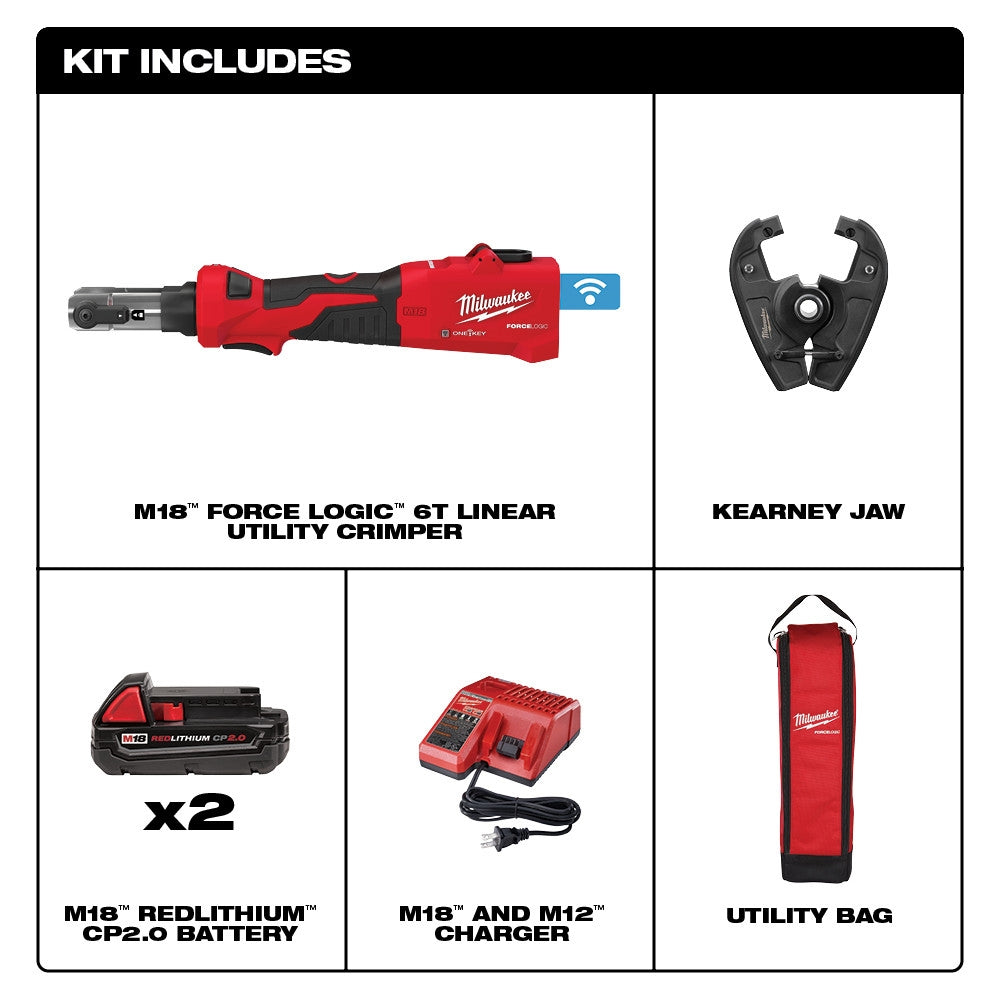 Milwaukee 2978-22K M18 Utility Crimper Kit Kearney - Ace Tool Group - Milwaukee