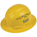 Klein 60262 Hard Hat, Vented, Full Brim, Yellow - Ace Tool Group - Klein