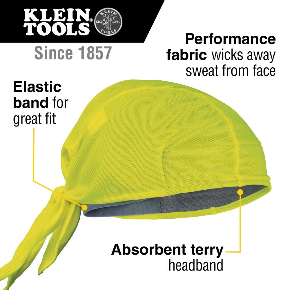 Klein Tools 60546 Cooling Do Rag, Hi Viz, 2-Pack - Ace Tool Group - Klein