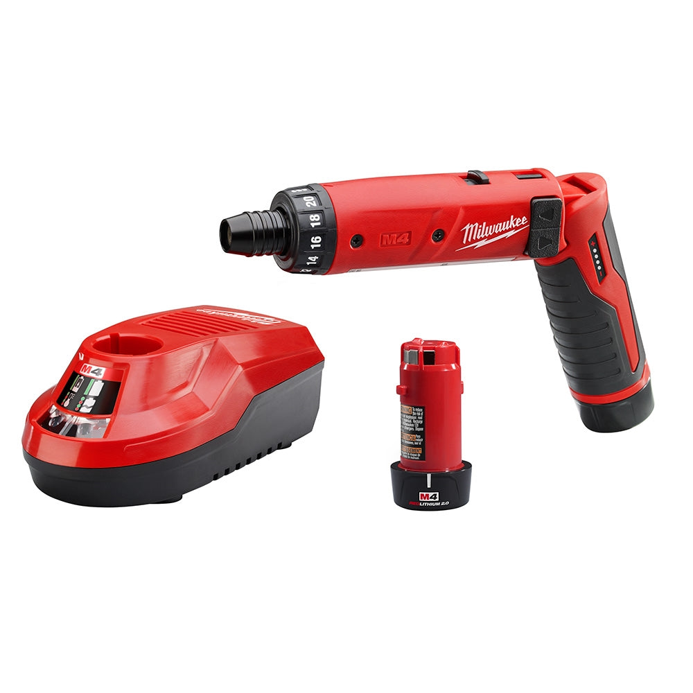 Milwaukee 2101-22 M4 1/4 in. Hex Screwdriver Kit - Ace Tool Group - Milwaukee