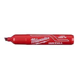 Milwaukee 48-22-3256 INKZALL Large Chisel Tip Red Marker 12 Pack - Ace Tool Group - Milwaukee