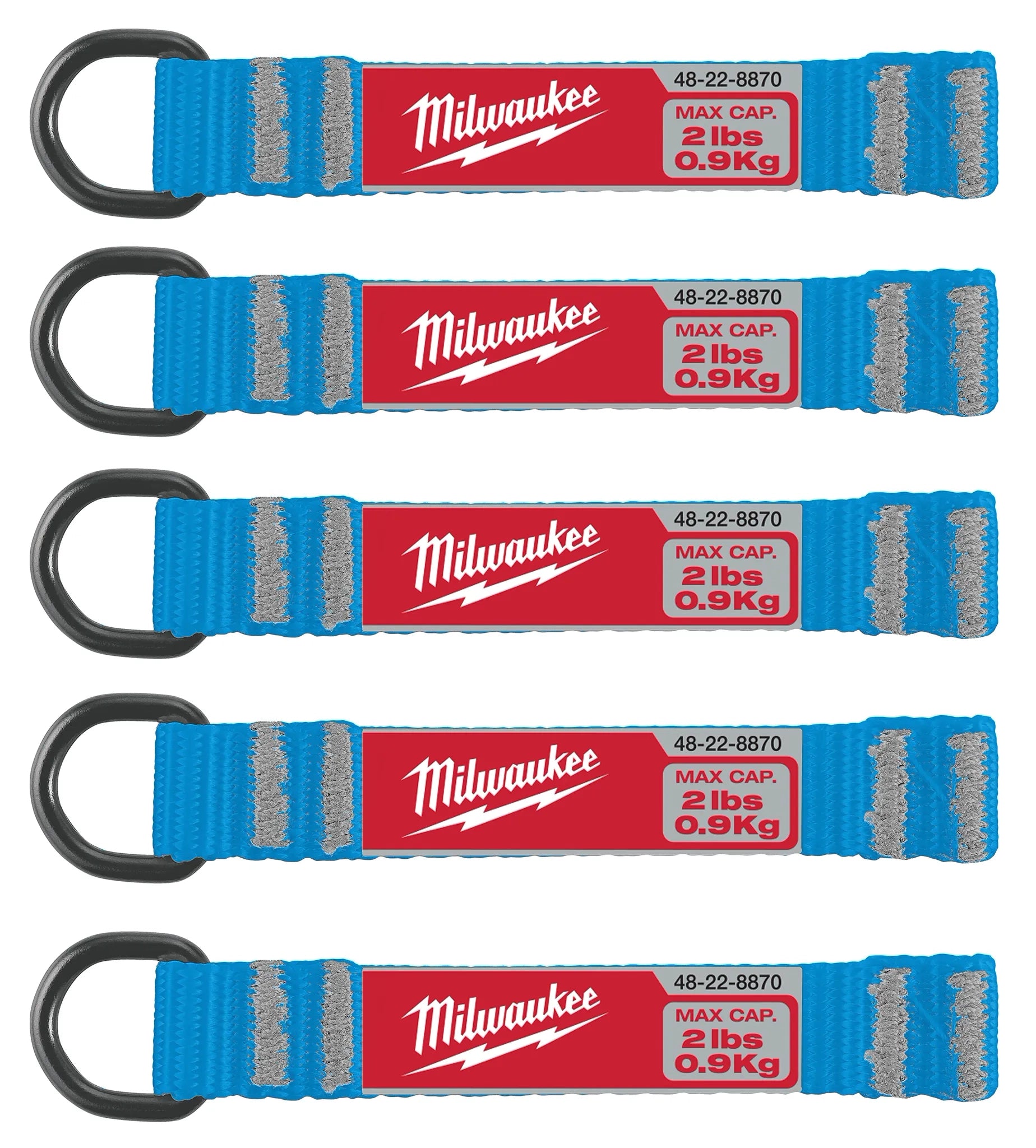 Milwaukee 48-22-8870 5pc 2lb D-Ring Web Attachment - Ace Tool Group - Milwaukee