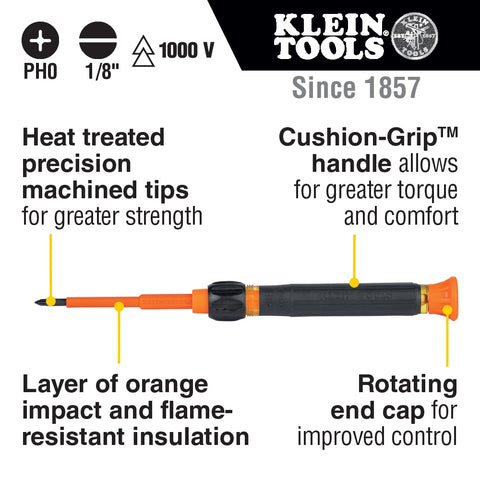 Klein Tools 32581INS 2-in-1 Insulated Screwdriver - Ace Tool Group - Klein