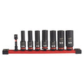 Milwaukee 49-66-7024 8PC SHOCKWAVE Impact Duty  3/8" Drive SAE Deep 6 Point Socket Set - Ace Tool Group - Milwaukee