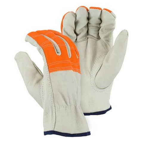 Majestic 2510HVO Cowhide Drivers Gloves Hi-Vis - Ace Tool Group - Majestic