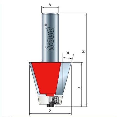Freud Tools 1-3/4" (Dia.) Bevel Bowl Bit - Ace Tool Group - Freud