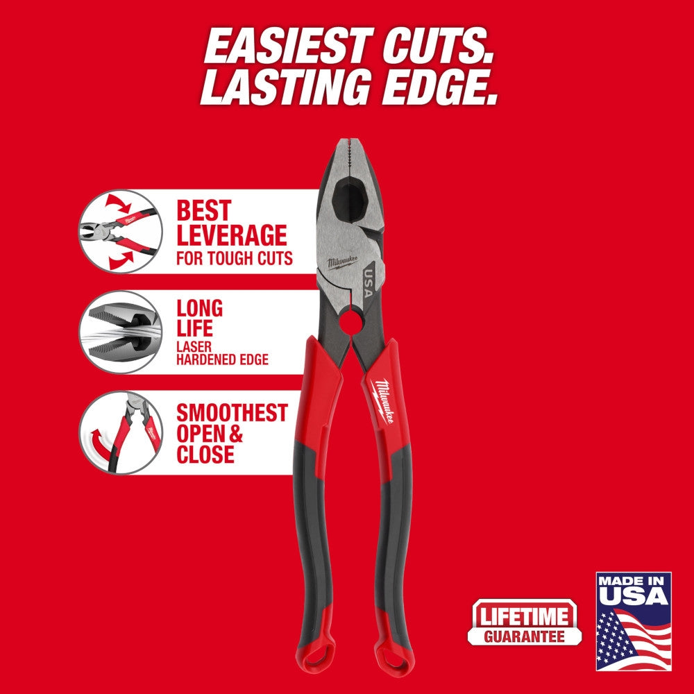 Milwaukee MT550T 9" Lineman's Comfort Grip Pliers - Ace Tool Group - Milwaukee