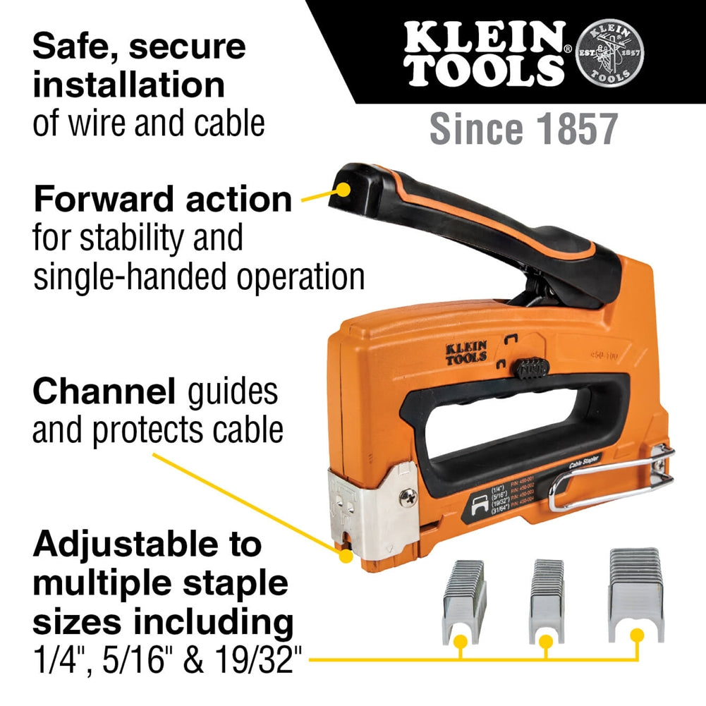 Klein 450-003 Staples, 19/32 in. x 11/32 in. Insulated - Ace Tool Group - Klein