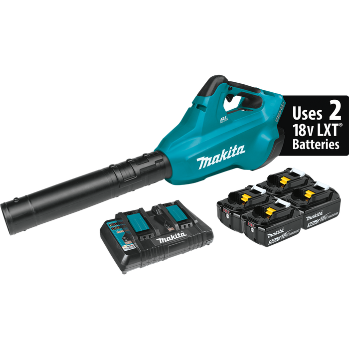 Makita XBU02PT1 36V (18V x 2) LXT Brushless Blower Kit (4 Batteries)
