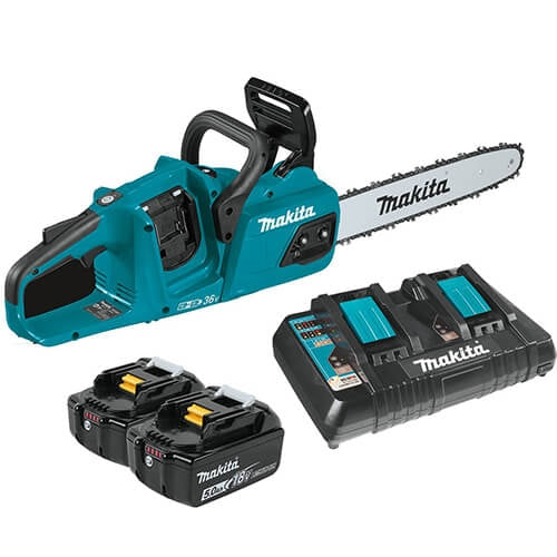 Makita XCU07PT 18V X2 Cordless 14 in. Chainsaw Kit
