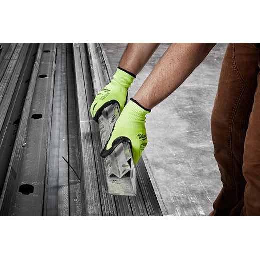 Milwaukee 48-73-8930B 12 Pk High Visibility Cut Level 3 Polyurethane Dipped - S - Ace Tool Group - Milwaukee