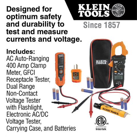 Klein CL120VP Clamp Meter Electrical Test Kit - Ace Tool Group - Klein