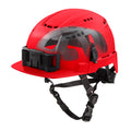 Milwaukee 48-73-1372 BOLT Red Front Brim Vented Safety Helmet with IMPACT ARMOR Liner (USA) - Type 2, Class C - Ace Tool Group - Milwaukee