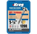 Kreg Pocket Screws - 1-1/4", #8 Coarse, Washer-Head, 1200ct - Ace Tool Group - Kreg