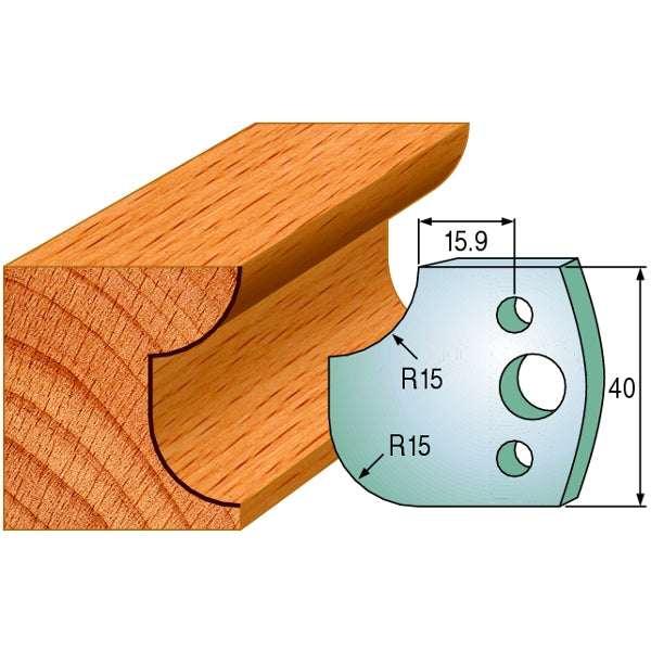 CMT 690.177 Pair of Profiled Knives for Shaper Cutters - Ace Tool Group - CMT